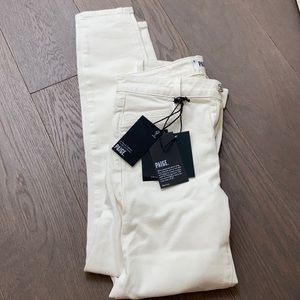 High waist Paige skinny jeans